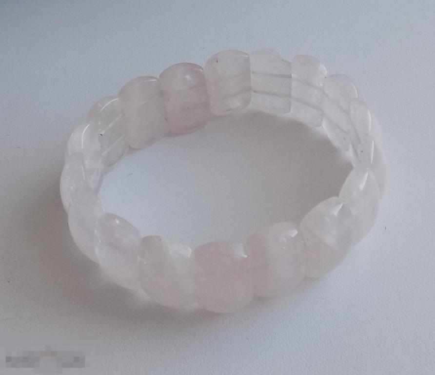 Изделия для Женщин из Драгоценных камней. БРАСЛЕТ из РОЗОВОГО КВАРЦА. ОЧЕНЬ РЕДКО !