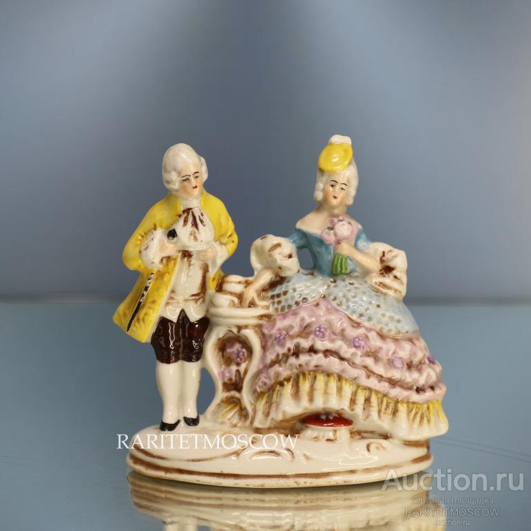 Девушка кавалер пара антикварная статуэтка Grafenthal Германия 32