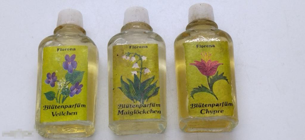 ДУХИ Blutenparfum "FLORENA" КОМПЛЕКТ 3 шт ГДР ГЕРМАНИЯ, ВИНТАЖ.
