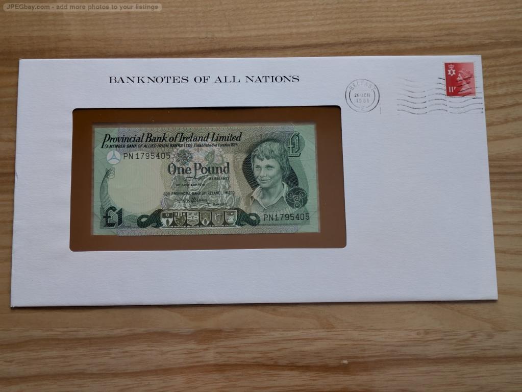 Северная Ирландия 1 фунт 1979 года в конверте