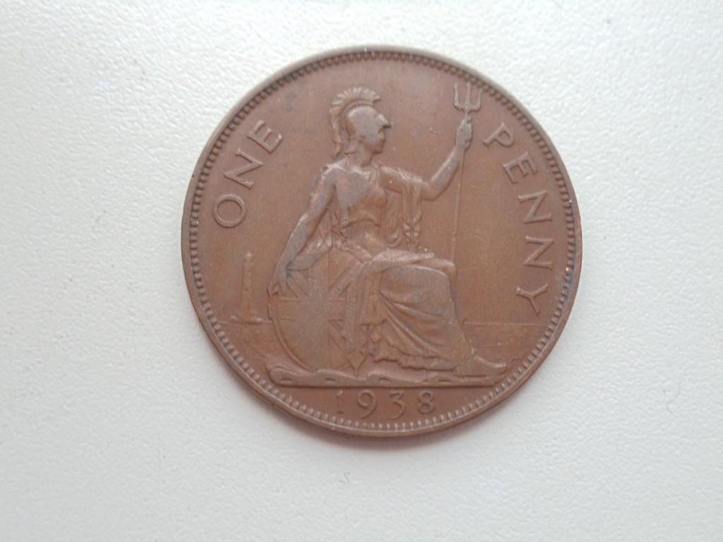 Великобритания 1 пенни 1938г