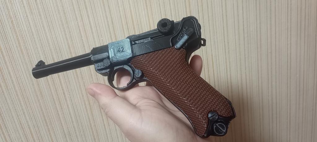 Пистолет Люгер Р08 Luger p08 .Германия.3 д печать.Клейма
