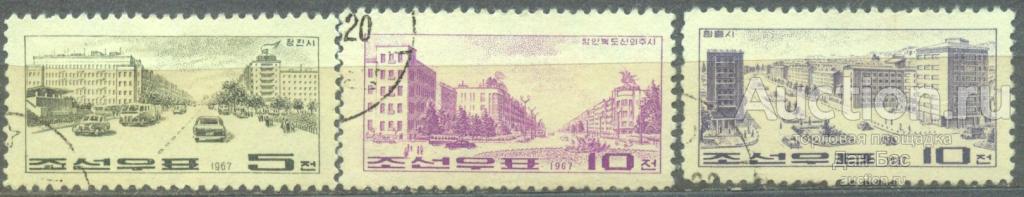 Корея КНДР 1967 города архитектура