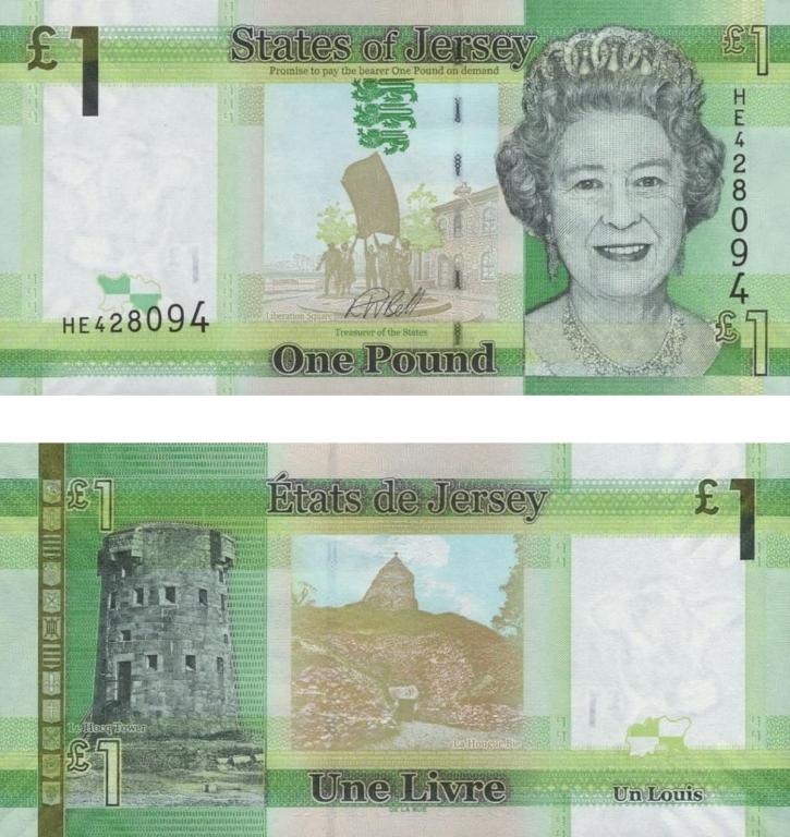 Джерси P-32b 1 фунт 2018 пресс, UNC