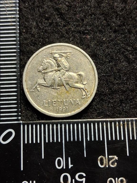 Монета "1 ЦЕНТ 1991" / Литва
