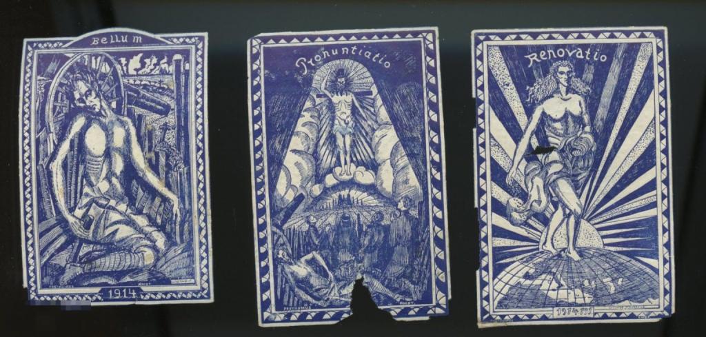 Непочтовая марка ПМВ оккультизм эзотерика 3шт