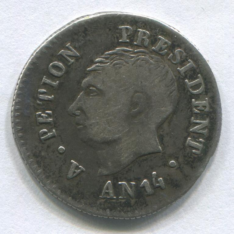 ГАИТИ(WESTERN REPUBLIC 1808-1817) 25 САНТИМОВ AN14(1817) GVF