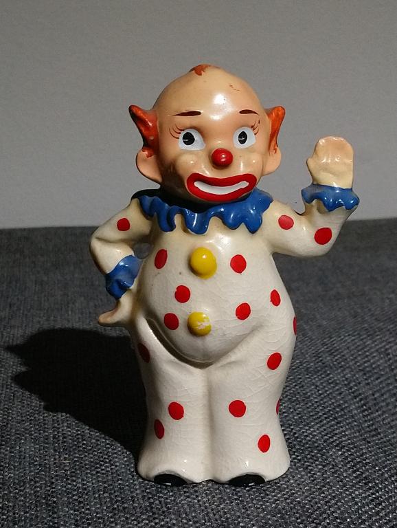 Солонка клоун цирк фарфор винтаж Япония 1960