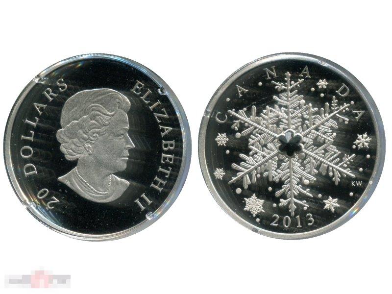20 долларов Канады 2013 г., Снежинка