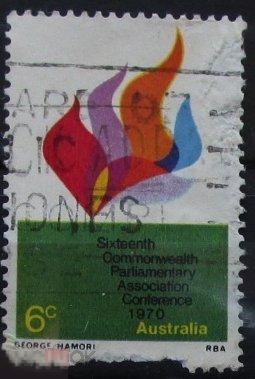 Марки Австралии: 16-я конференция парламентариев стран Содружества, ГАШ 1970 кн деф
