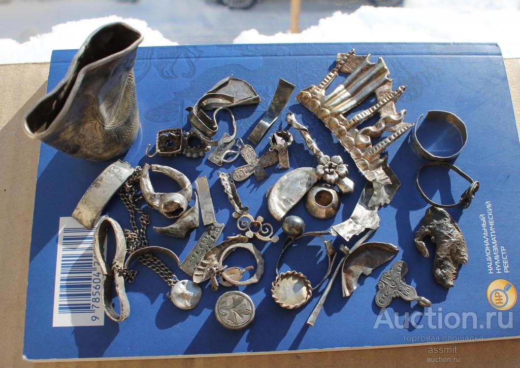 Лом серебро 84 проба 65,58 гр