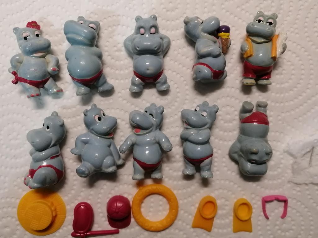 Фигурки из Киндер - Сюрприз Бегемоты гавайские