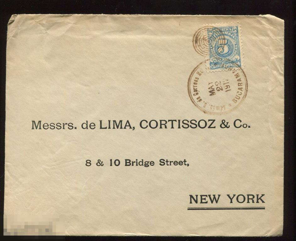 Колумбия конверт   1912 в США