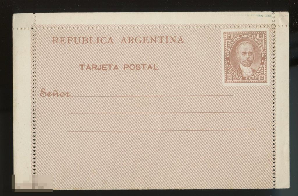 1880-е, Аргентина ПК, секретка, 4 сентаво