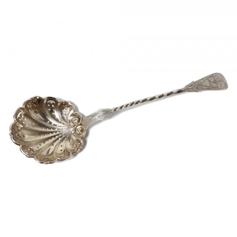 Серебряное ситечко. Швеция, 1896 год.