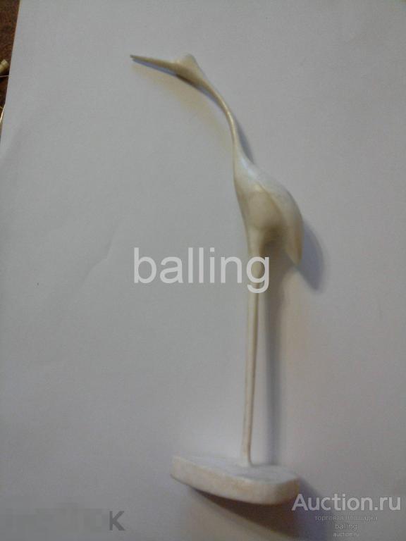 Кукла Цапля Отличная  Статуэтка. ФХИ. Фенопласт. Колкий пластик. СССР. 1950 годы