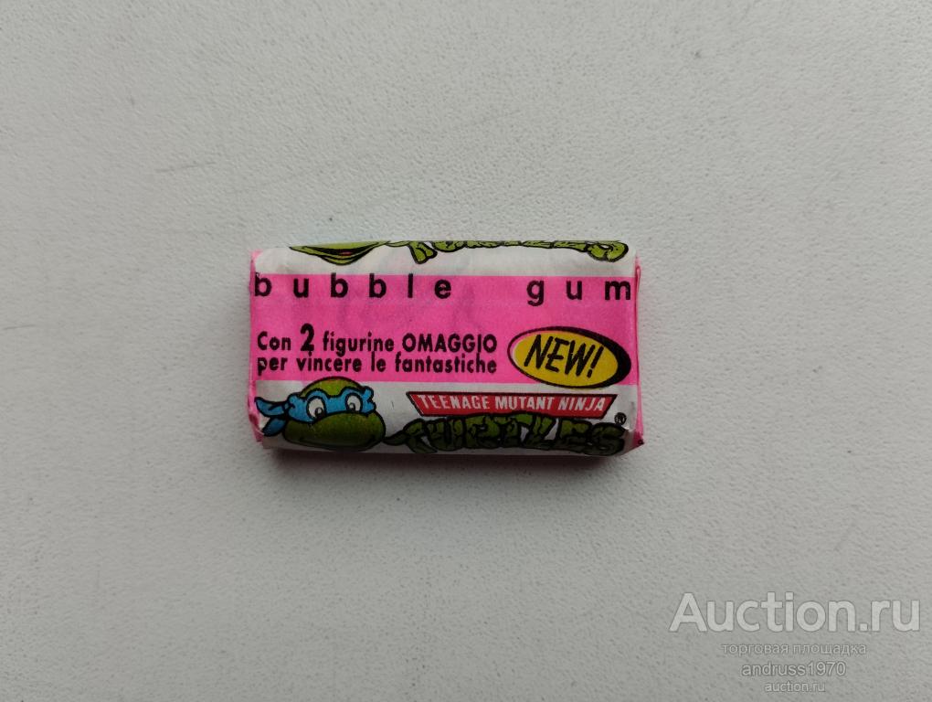 ЖВАЧКА. ЖЕВАТЕЛЬНАЯ РЕЗИНКА TURTLES. BUBBLE GUM. ОРИГИНАЛ.