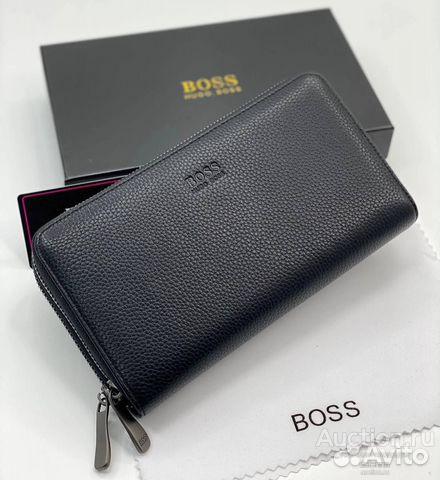 Кошелёк Hugo Boss кожаный мужской клатч