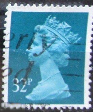 Марки Великобритании: стандарт, "Королева Елизавета II" ГАШ  1988 (кн)