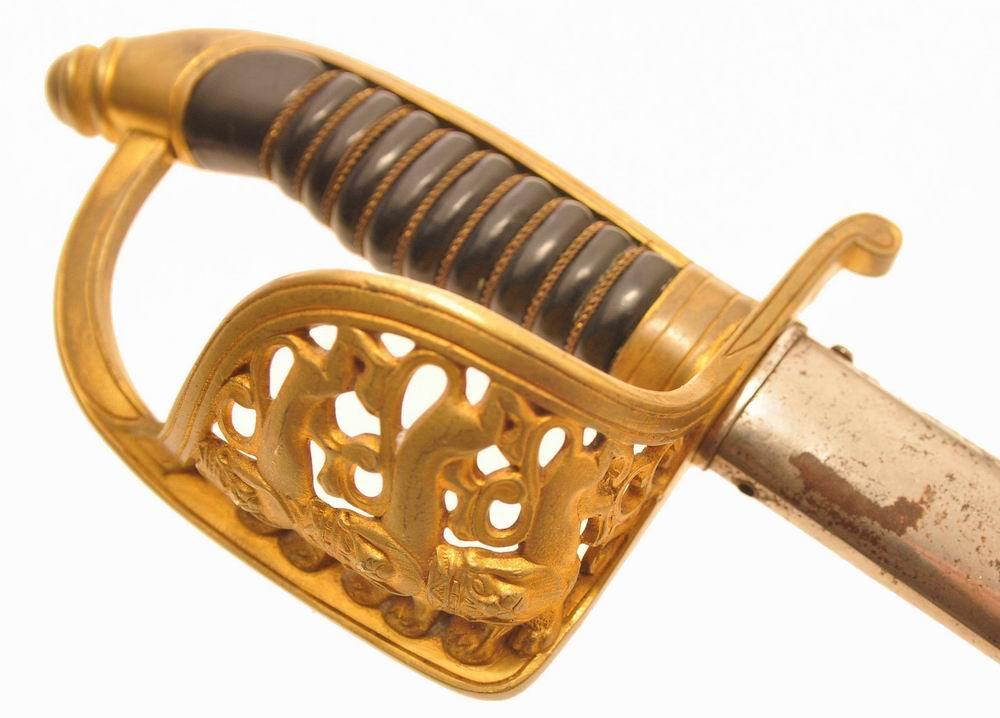 Сабля пехотная офицерская с прямым клинком. Эстония, 1921/39 гг.