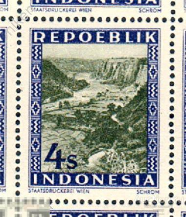 ИНДОНЕЗИЯ 1947 ЛАНДШАФТ ГОРЫ 61-75А