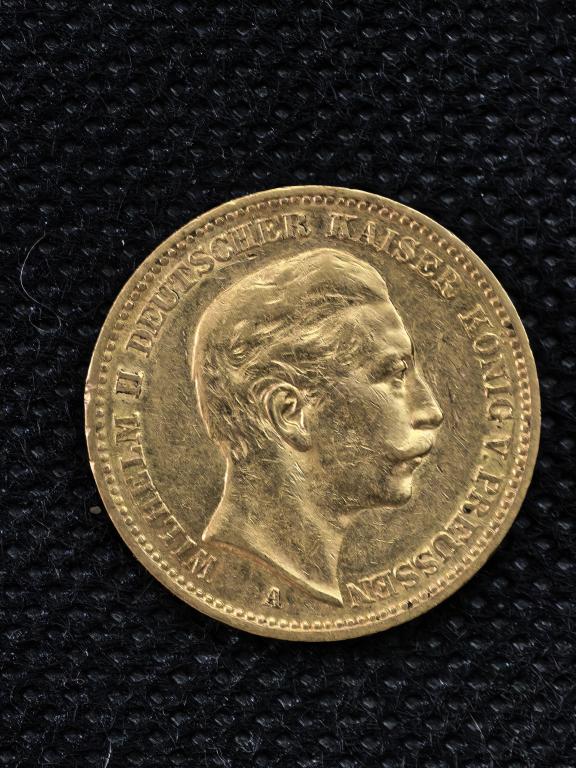 Золото 20 марок 1895 год, Германия Империя Пруссия Вильгельм II