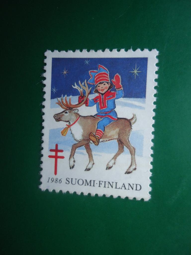 1986 г. Финляндия   без клея.