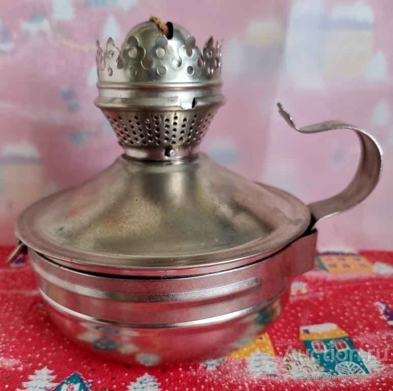 Керосиновая лампа. Металл Нержавейка. СССР