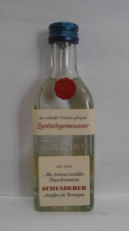 шнапс SCHLADERER Zwetschgenwasser 50 мл Германия