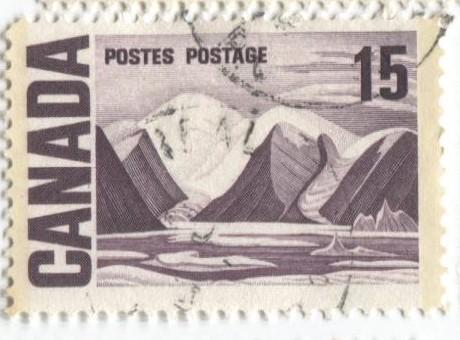 1967 Канада Пейзажи.картина Харриса "Остров Байлот" 1м.гаш