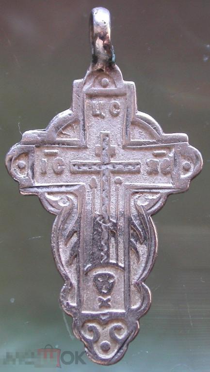 Царская Россия. Серебряный крест. 84 проба. 1.9 гр.