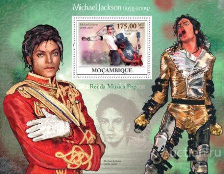 mz3396 Мозамбик 2009г. Майкл Джексон, 1958-2009  MNH