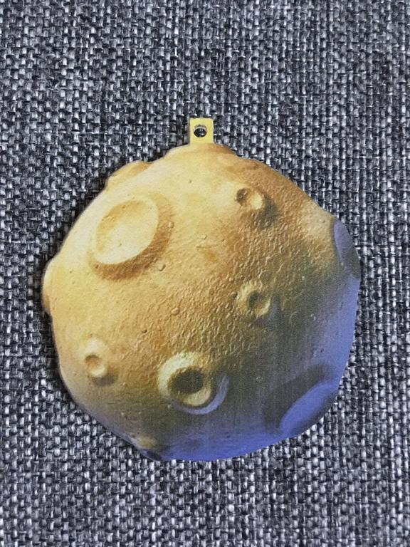 Луна новогодняя подвеска ёлочная игрушка акрил