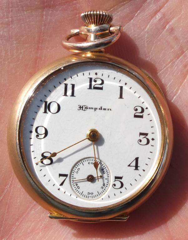 часы карманные Hampden, Америка, начало 20го века