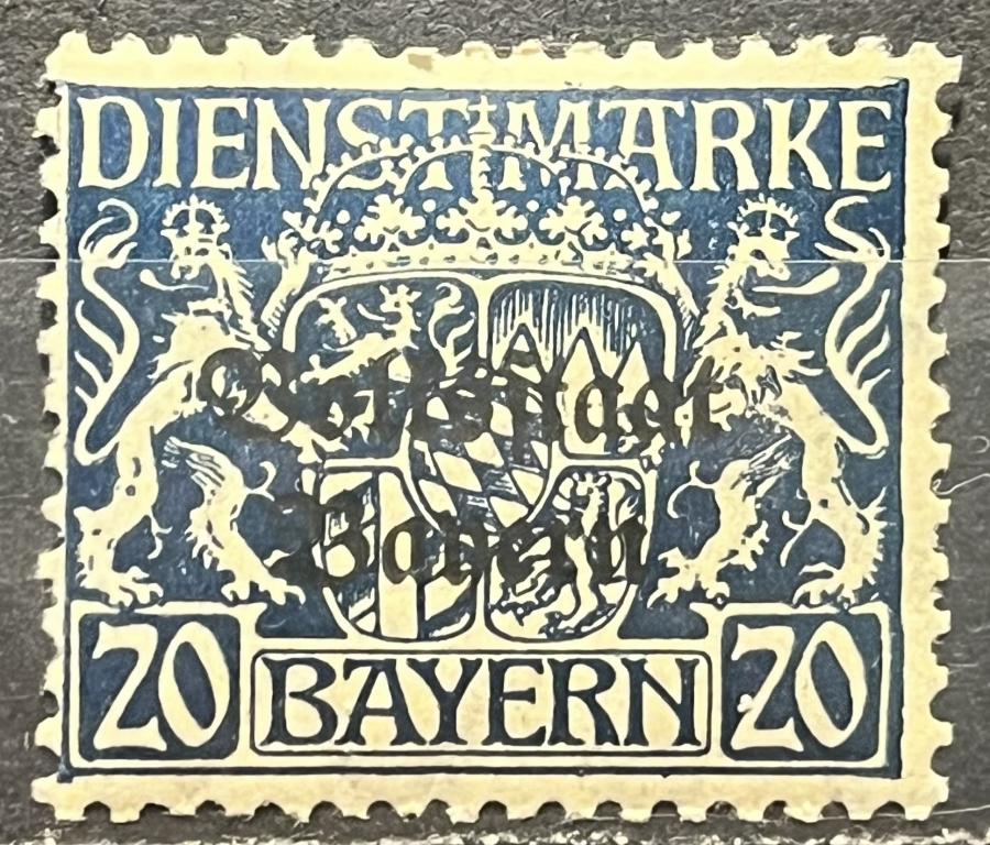 Почтовая марка Бавария / Германия 🇩🇪❗️1916 год, ЧИСТАЯ❗️