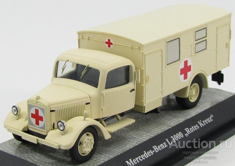 Коллекционная модель Mercedes-Benz L3000 "Мilitary Red Cross" 1942, 1:43