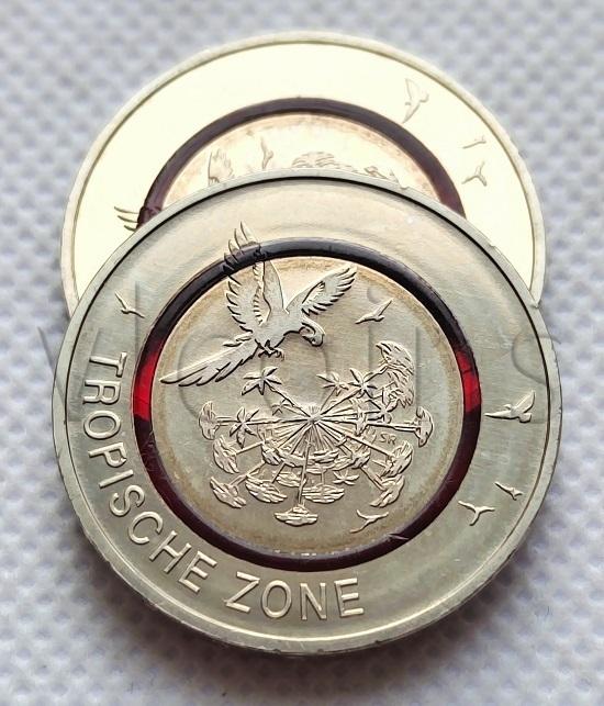 Германия 5 евро 2017 Тропическая зона двор G UNC 34621