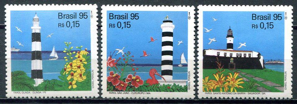 Бразилия 1995. Маяки. Архитектура. MNH**