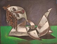 "БУМАЖНАЯ ЖЕНЩИНА" 90х117 см. ДВП, масло. 1980-е гг. Полищук Л.Г. и Щербинина С.И.