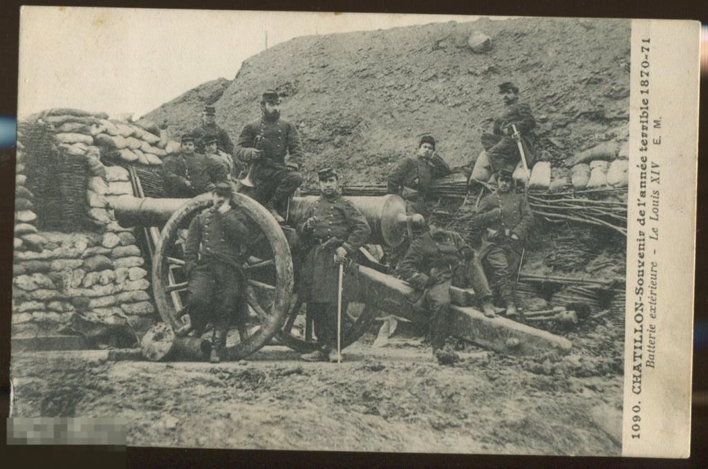 армия Франции в память о войне 1870-71, внешняя батарея,  Людовик XIV