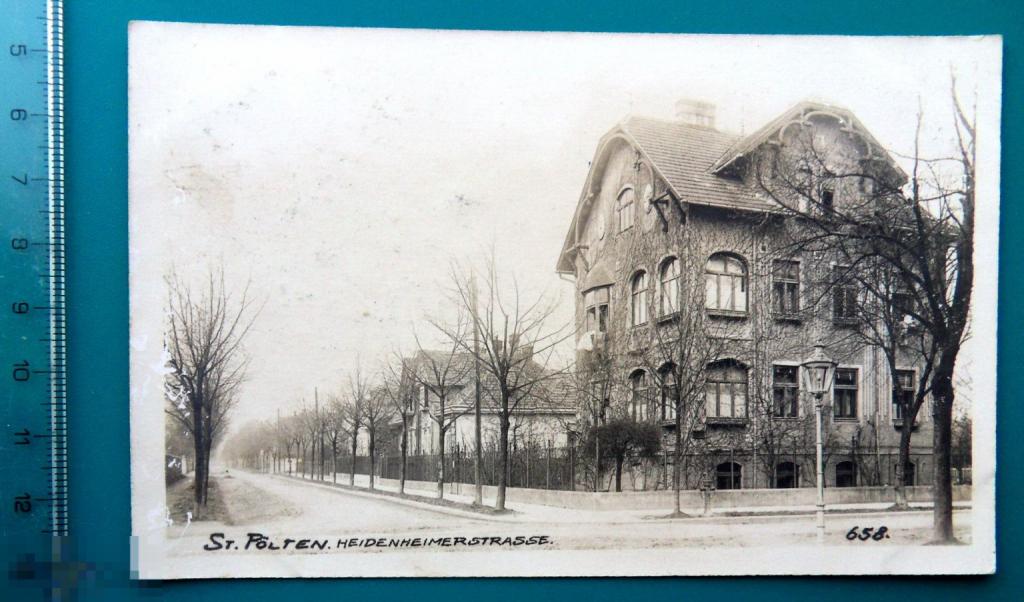 Вена Австрия Austria ST.POLTEN. HEIDENHEIMER STRASSE  1950-е чистая ВИНТАЖ редкая!