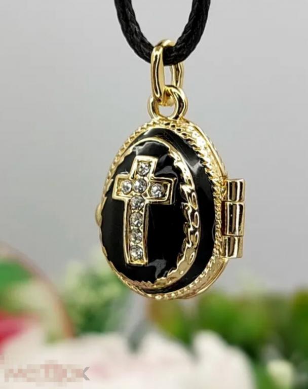 Кулон подвеска Фаберже Крест с библией