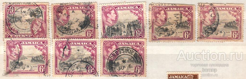 ЯМАЙКА 1938 БРИТАНСКИЕ КОЛОНИИ РЕКА ПЕРЕПРАВА 25-2-63