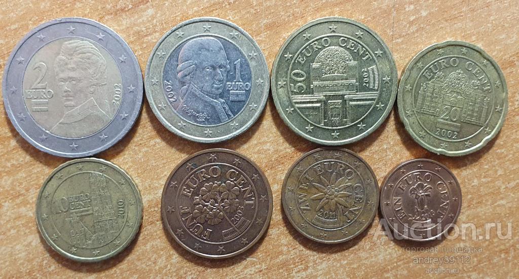 Набор евро Австрия 2002 - 2013