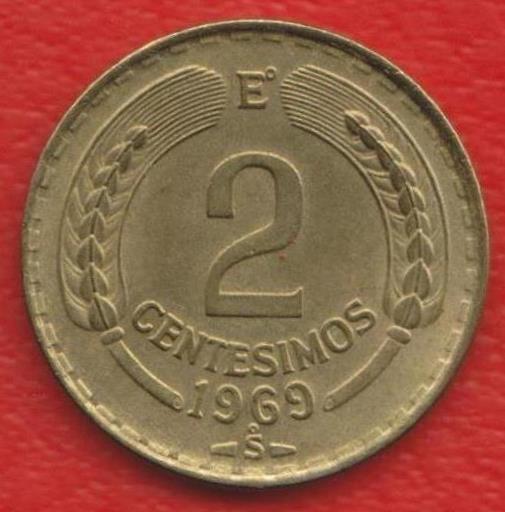 Чили 2 сентесимо 1969 г.
