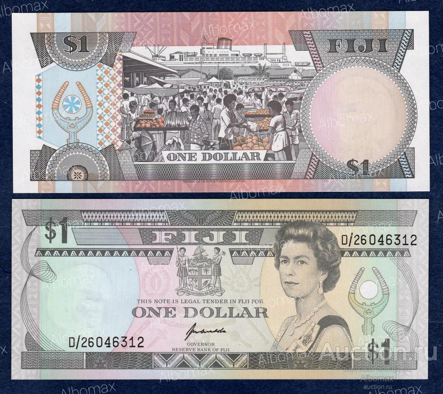 Фиджи 1 доллар 1993 год ПРЕСС UNC