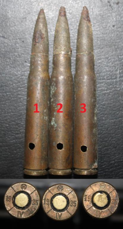 Макет 7,92х57, Чехословакия. Клеймо 19 М 35 IV, пуля vz.23. Сверло.
