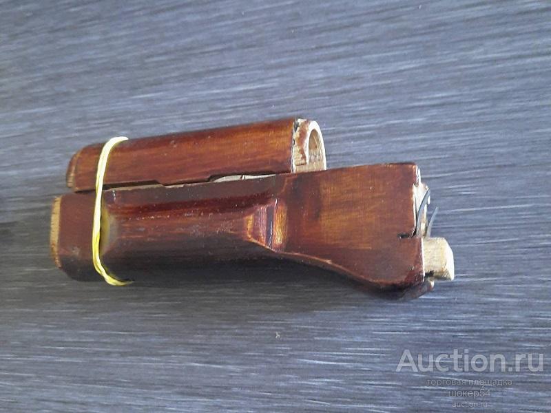 Комплект АК-74 дерево, цевье + накладка (коричневые, оригинал) новый