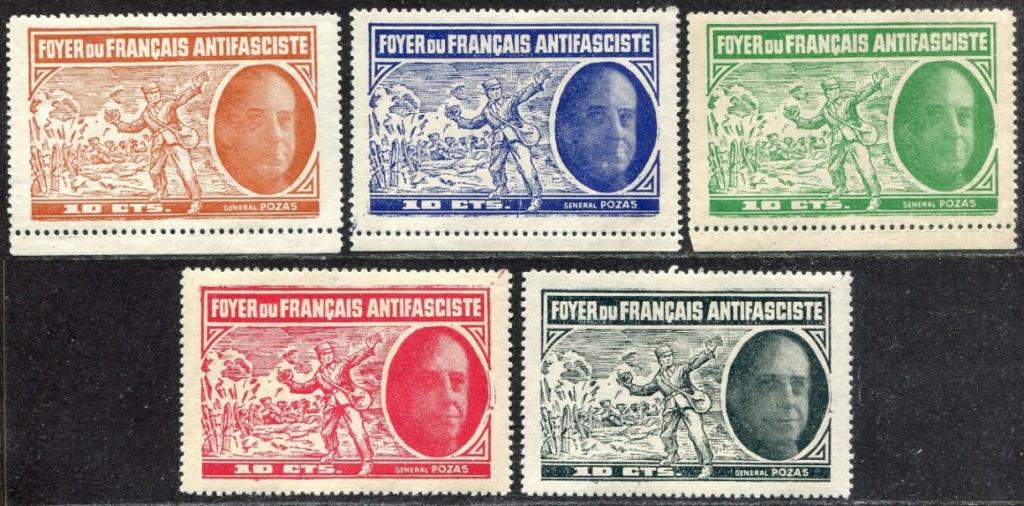 Испания 1937 республика Гражданка Барселона Дом французского антифашиста ** генерал Себастьян Посас