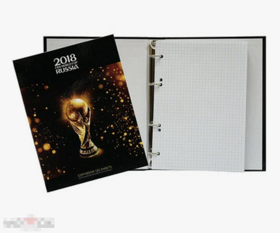Тетрадь на кольцах 120 листов Кубок Fifa 2018